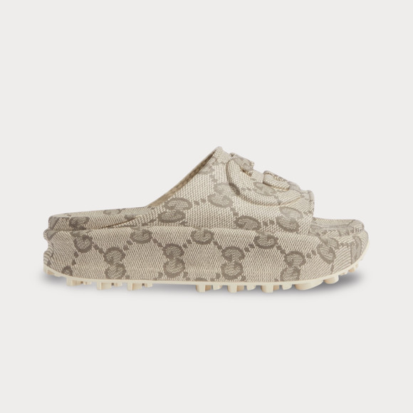 Gucci Interlocking G Platform Slide Sandal - Women’s 11 - Picture 1 of 8